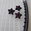 7 Pieces Black Star Shape Tennis Racket Vibration Dampener Cute