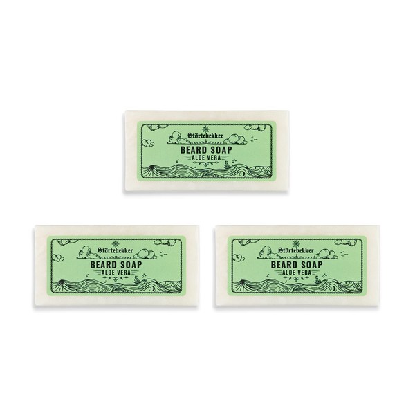 Störtebekker® Premium Beard Soap Aloe Vera 80 g x 3