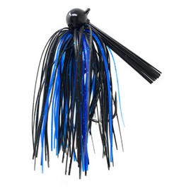 Reaction Tackle Tungsten Football Jig for Bass Fishing - 3/8 oz Black/Blue