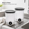 Replacement Pint Containers & Lids Compatible with Ninja Swirl CREAMi