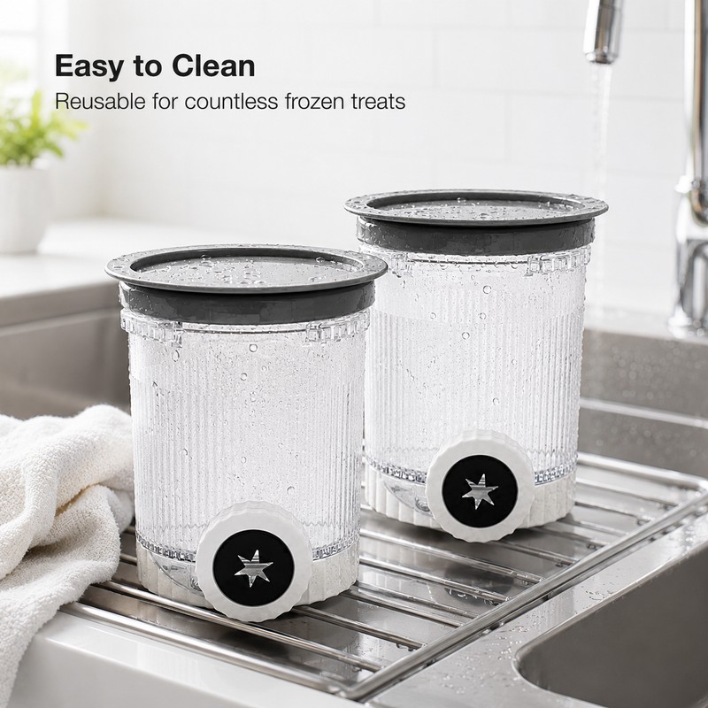 Replacement Pint Containers & Lids Compatible with Ninja Swirl CREAMi