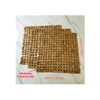 HubewaGlobal Bamboo Woven Floor Mat, Bamboo Bathroom Mat, Bamboo Anti-slip
