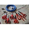Gifaz Electricians Scissors Insulated Handle Wire Cutter Burnished Blade