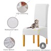 BOGUANG Waterproof XL/Oversized Dining Chair Cover, Parsons Chair Covers (White,