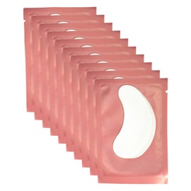 VEYES INC 50 Pares De Parches De Hidrogel Rosa Para Ojos, Extensiones De Pestañas, Almohadillas De Gel Naturales Sin Pelusa Para Debajo De Los Ojos, Suministros Para Extensiones De Pestañas Y Herramie