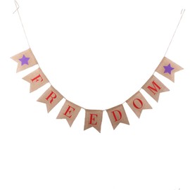 GANAZONO 2.8m Freedom Banner Patriotic Bunting Flags Independence Day Decorations American National Day Celebration