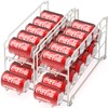 Simple Houseware Stackable Beverage Soda Can Dispenser Organizer Rack, White
