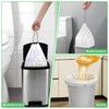 XIQIYY Small Bin Liners, 6 L Bin Bags with Drawstring,