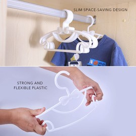 haweeli Children's Clothes Hangers for Baby, Toddler and Children's Clothes and Coats (29.5 cm, Set of 30)