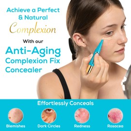 Veil Cosmetics - Complexion Fix Concealer - Liquid Concealer for Under Eye + Dark Circles - Highlight, Contour, Correct - Anti-Aging - Vegan Makeup Pen - Hydrating Lightweight (2N Light Neutral)