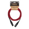 CASCHA Standard Line Microphone Cable (XLR), Red, 2 m