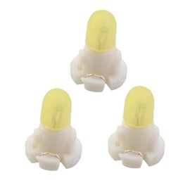 3PCS Air Conditioner Heater Control Back-light Bulb With White Socket, Fit for Toyota RAV4 2006-2012,Matrix 2009-2014,Toyota Corolla 2009-2013, Replace 90010-01122 9001001122
