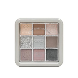 Korean Cosmetics Awakening Soft Blur Eye Shadow Palette 9 Colors Eyeshadow Palette Low Saturation Pearlescent 9 Cold Tone Eye Shadow Palette Black Smoke Matte Glitter Eye Shadow Palette (3# Under Blue