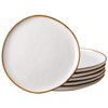 AmorArc Ceramic Dinner Plates Set of 6, 10.5 Inch Handmade