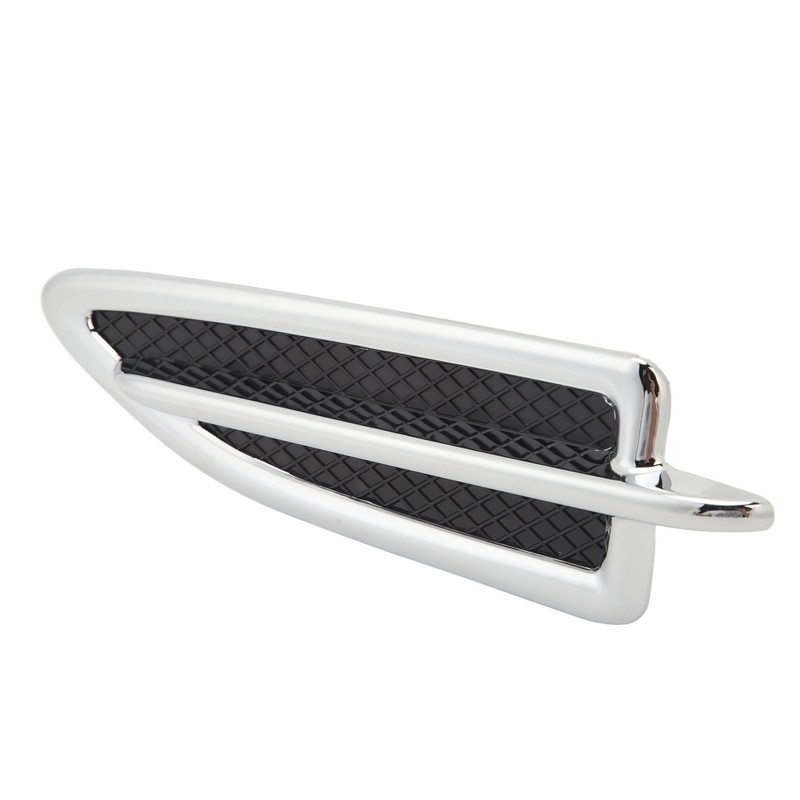 Front Mudguard Vent Molding Chrome Stylish Easy Installation Mud Flap
