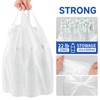 Small Trash Bags with Handles 2 Gallon 50 Count White