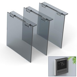 Flamorrow Air Conditioner Thermostat Panel Protection Cover, 3 Pack 4.7" x 5" Wall Panel Protector AC Controller Cover Panel, Anti-Touch Central Ac Protection Cover for Air Conditioning Panel, Acrylic