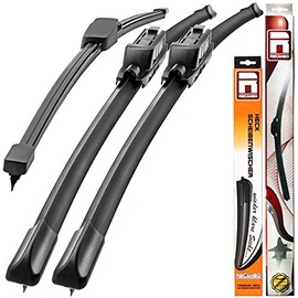 Recambo Windscreen Wiper Front and Rear Compatible with VW Touareg | Type 7L | Year of Manufacture 2002-2010 (Set of 3: 650 mm / 650 mm / 325 mm)
