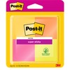 Post-it Super Sticky Notes, Assorted Colours, 4 Pads, 47.6 mm