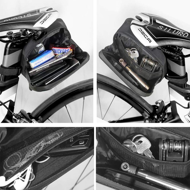 WILD MAN 1.2L Cycling Waterproof Hard Shell Bike Saddle Bag