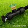 20 pack 1/4 Inch Misting Nozzles Kit Include 8 Black