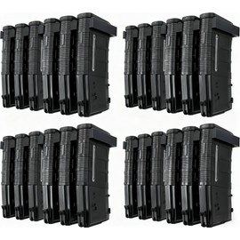 HEKAGURA Durable ABS 6 Standard Rack Wall Mount, Wall Magazine Display, for Standard PMAG Wall Mount Magazines, Home Storage Rack (Model 1 One-Pack - Black)