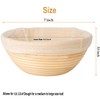2PACK 7 inch Round Bread Proofing Basket Banneton Bread Dough