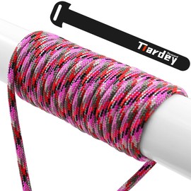 Tiardey PPF-062 Paracord 4mm 100ft (31m) 7 Core Strand Tear Resistant Nylon Cord Mil Spec Type III Paracord Holds Up To 550lbs for Outdoor Survival Camping