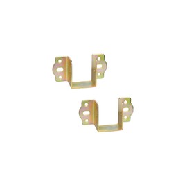 LIKERAINY Centre Support Bed Connector Bed Fitting Wooden Beam Suspension Width 40 mm Bed Angle for Hanging Mounting Bracket for Bed Railing Bed Frame Project, Metal, Pack of 2