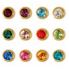 Universal M-997 50 Pair Birthstone Ear Piercing Kit Cartilage Earring