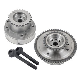ZumuraAuto 2pcs Intake ＆ Exhaust VVT Cam Phaser Timing Camshaft Sprocket Suitable for 2011-2019 Edge Expedition F150 Transit Mustang Taurus 2011-2017 Lincoln MKX Navigator# AT4Z-6C525-B AT4Z-6256-B