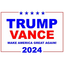 PACK OF 2 - 13x19 - Trump Vance Campaign Poster - MAKE AMERICA GREAT AGAIN 2024!