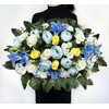 Naramiji Cemetery Flowers Saddle and Headstone Flower Saddle - Blue