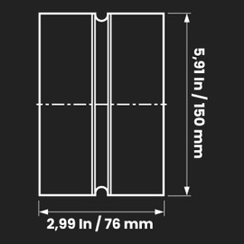 6" Inch Metal Vent Duct Connector - Vent Extension - Galvanized Metal Pipe Connection - 6 Inch Dryer Vent Coupler - Metal Dryer Pipe Coupling - Rigid 6" Inch Metal Hose Extension