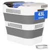OOAMBB 43L(11.5Gallon) Collapsible Laundry Basket with Handles, Foldable Laundry Basket