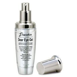 Dearskin Eye Gel for Puffiness Wrinkles - Dark Circles Anti Aging Treatment for Eye Lift Bag Remover Under Eyes with Matrixyl 3000 8% and Botanical Hyaluronic Acid Best Natural Formula Fine Line Vegan