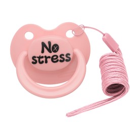 Big Shield - Chupete para adultos para ansiedad: alivio del estrés, pezón de silicona para masticar Binky para dormir, productos sensoriales de gran tamaño para paci, autismo con estuche rosa, regalos