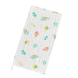 ZONEY 5 Pack Muslin Cloths for Baby, Muslin Squares Soft Burp Cloths, 6 Layers Soft and Absorbent, Newborn Hand Washcloths Baby Wash Cloths,50x25CM (Multicolor-1)