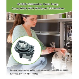 661658 WP661658 Dishwasher Drain Pump