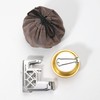Camping Moon Alcohol Burner, Multi-Cloth Trivet, Storage Bag Included, Stainless