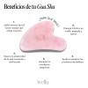 Guasha Cuarzo Rosa Masaje Facial Lifting Piedra Avella