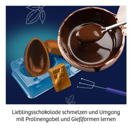 Kosmos KOSMOS 654283 Fun Science - Schoko-Labor, Experimentier-Set für Kinder ab 8-12 Jahre, Schokolade selber Formen, Süßigkeiten und Geschenke selber Machen