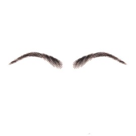 False Eyebrows, HiDoLa 100% Human Hair Artificial Real Hair Handmade Crochet False Eyebrows Invisible Realistic Natural Fake Eyebrows Black Color (MMZL1-1B)