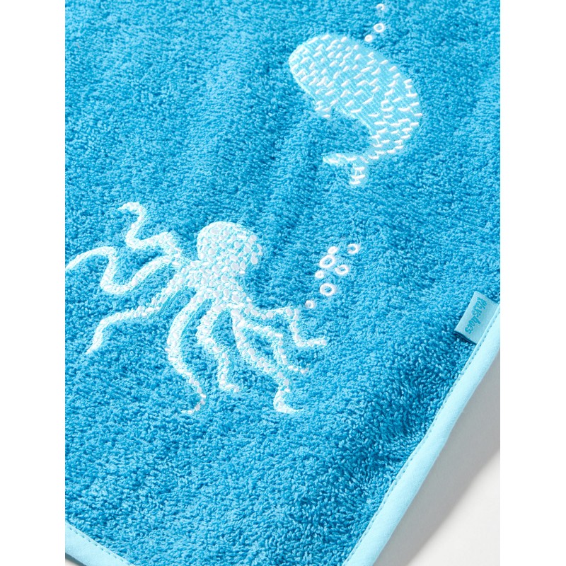 Playshoes Unisex Children's Bath Poncho Bathrobe, Sea creatures
