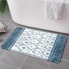 Uphome Bath Rugs for Bathroom, Moroccan Geometric Small Bath Rug,