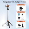 Jishane Cell Phone Tripod, 60" Extendable Tripod for Camera &