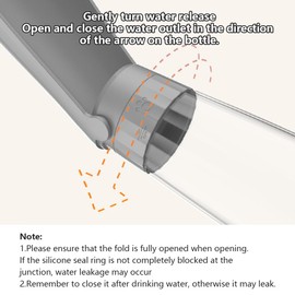 PawSailor Dog Water Bottle Portable for Walking Pet Travel Water Bottle Bowl 19OZ Cat Puppy Water Dispenser for Hiking Camping Grey