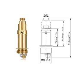 Neikafan Pack of 3 Clack Plug Bolt Pop Up Drain Valve Screws for Most Sink Plugs Drain Plugs