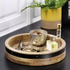 Mikasa, 2-Tier Lazy Susan w Burnished Iron Band Accent +