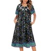 Ekouaer House Dress for Women Button Down Nightgown Short Sleeve